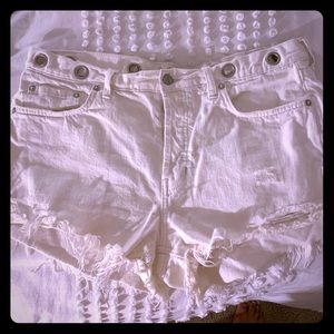 Free People Distressed Shorts
